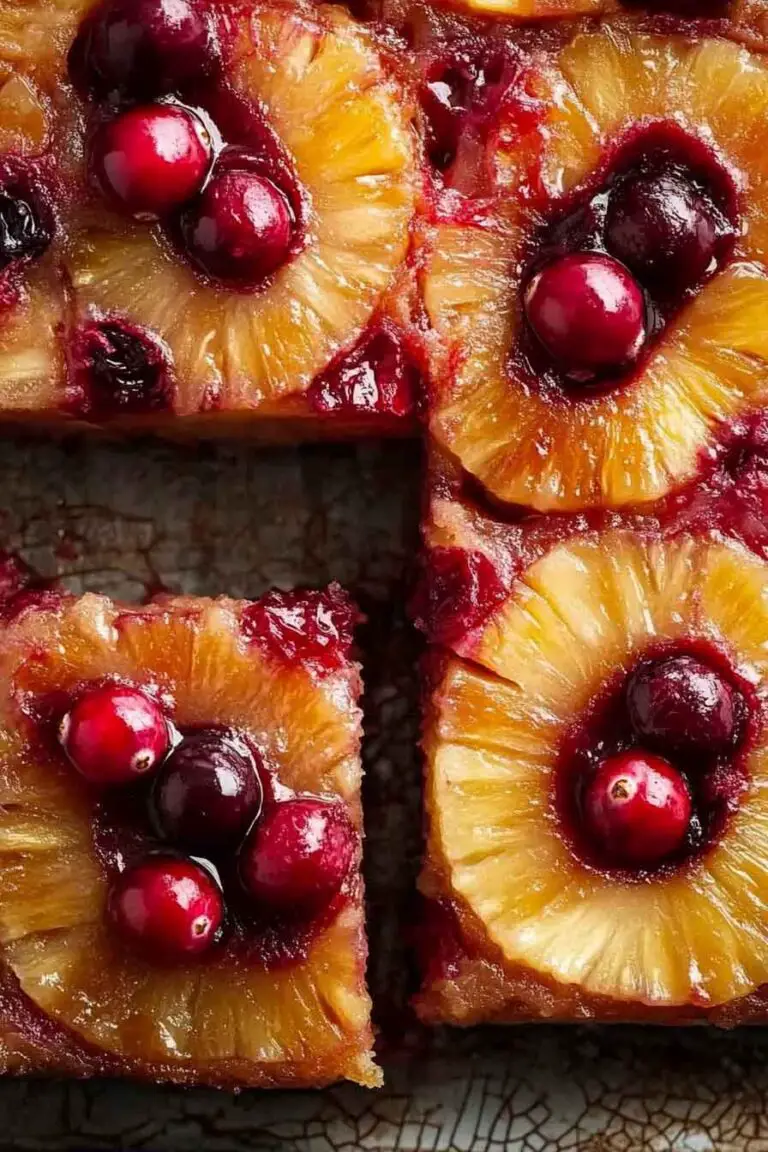 Cranberry Pineapple Upside Down Cake