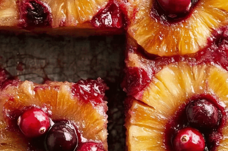 Cranberry Pineapple Upside Down Cake