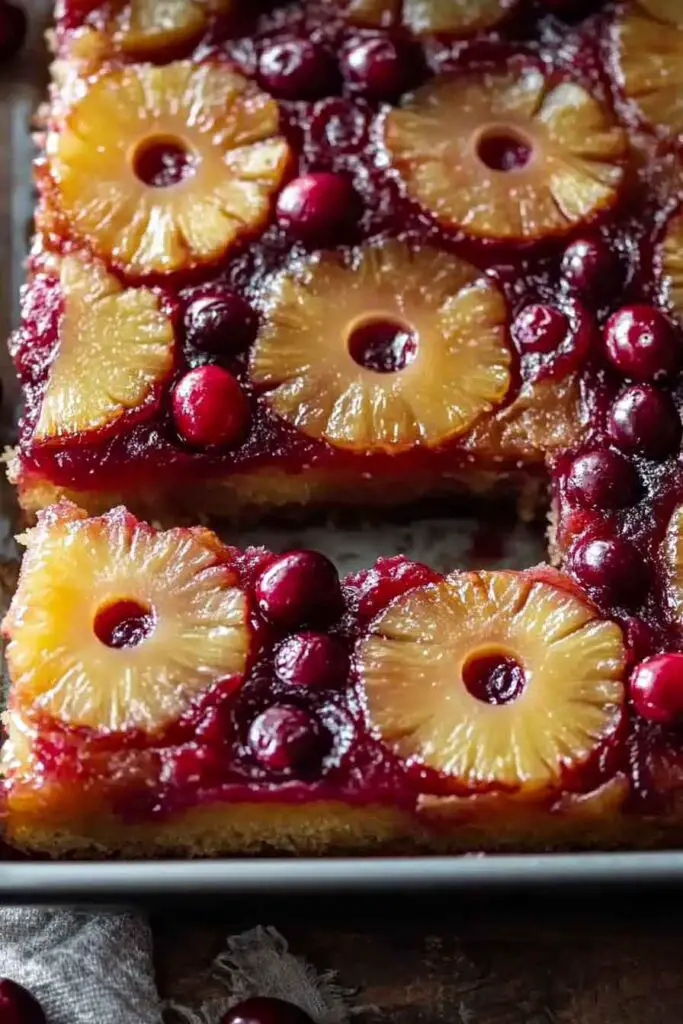 how to make Cranberry Pineapple Upside Down Cake