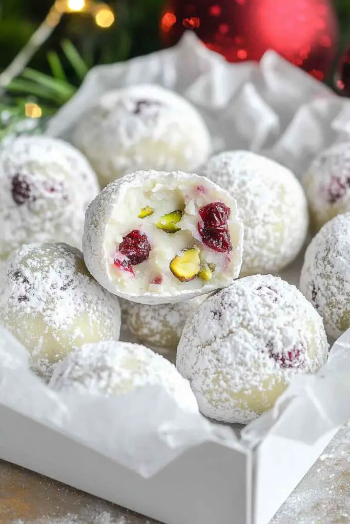 How to Make Cranberry Pistachio White Chocolate Truffles