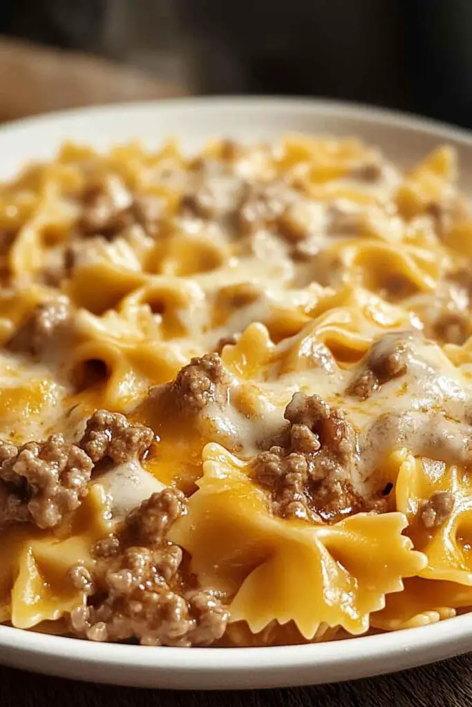 Beef Bowtie Pasta