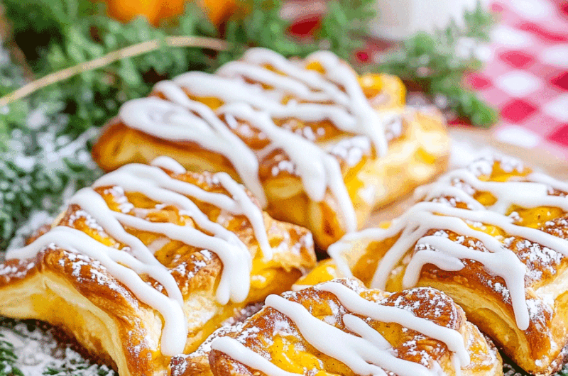 Easy Pumpkin Danish with Cream Cheese