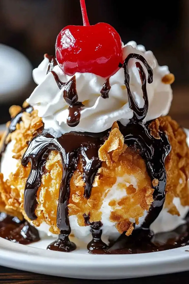 Fried Ice Cream Crispy Dessert