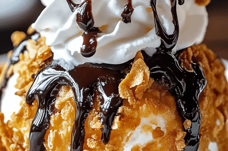 Fried Ice Cream Crispy Dessert
