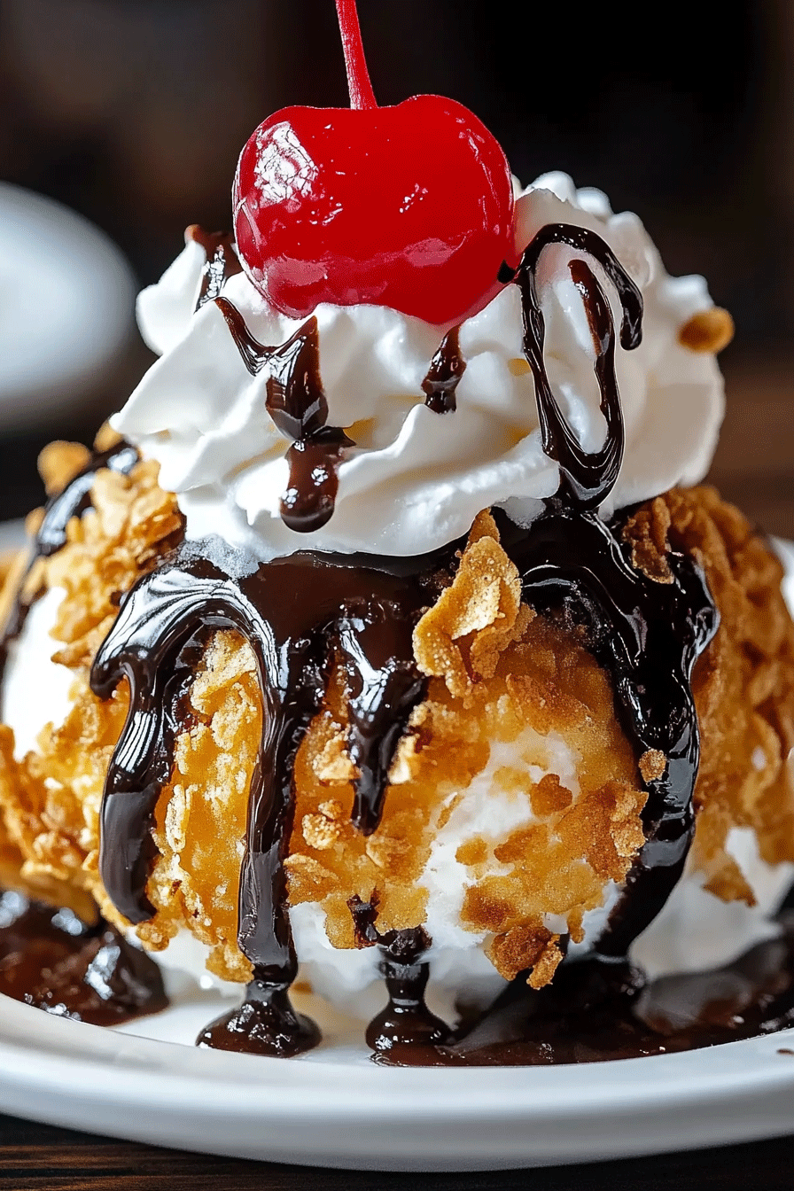 Fried Ice Cream Crispy Dessert