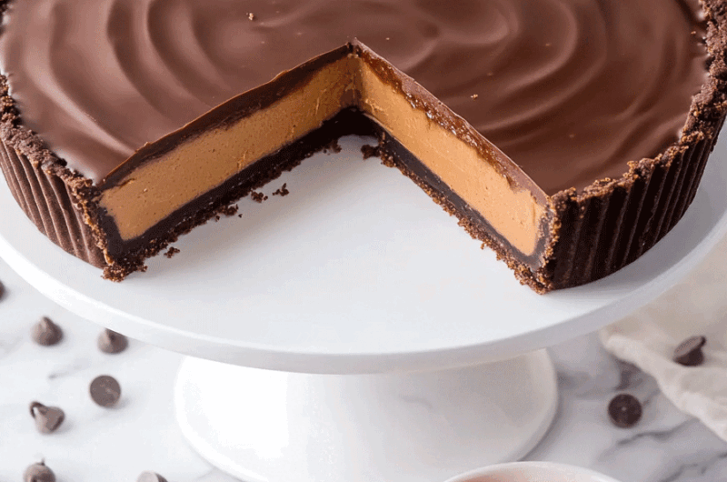 Giant Reese's Peanut Butter Cup Pie