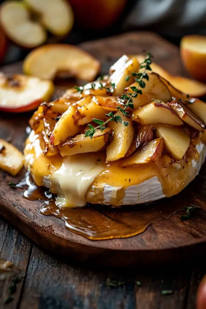 How to Make Golden Baked Brie with Caramelized Apples