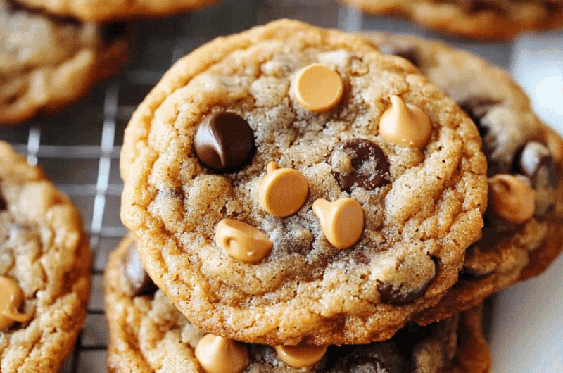 Gooey Chocolate Chip Butterscotch Cookies
