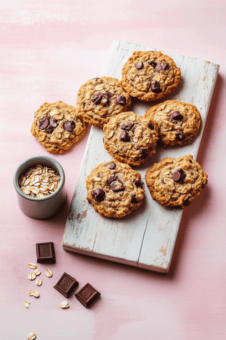 Healthy Oatmeal Chocolate Chip Cookies