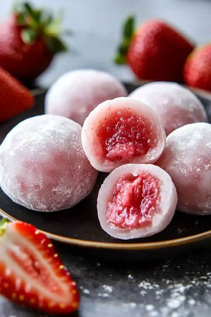 How to Make Strawberry Mochi 