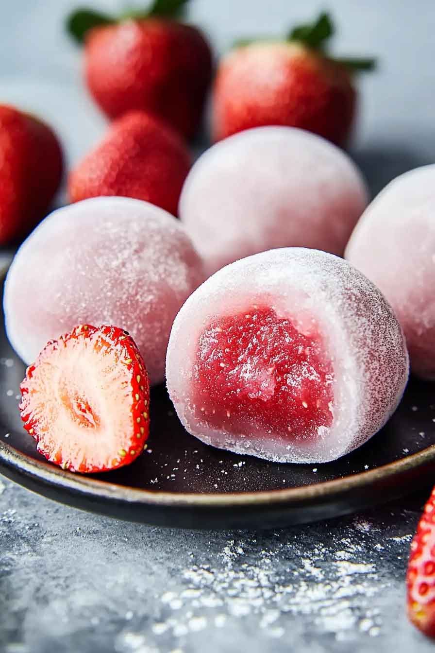 healthy Strawberry Mochi In Minutes