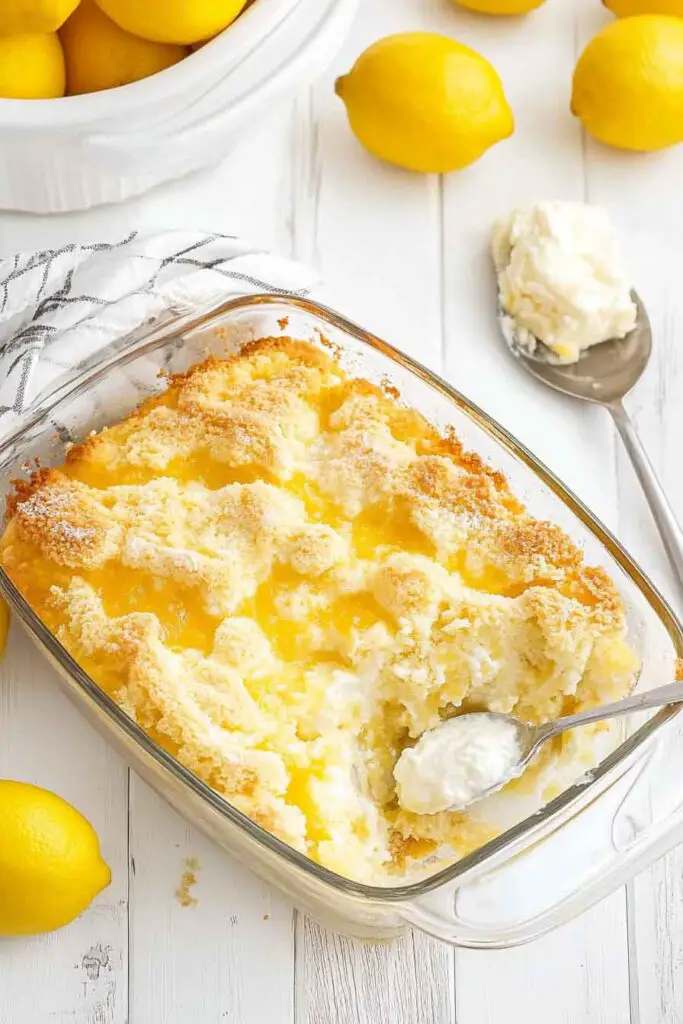 Lemon Cream Cheese Dump Cake