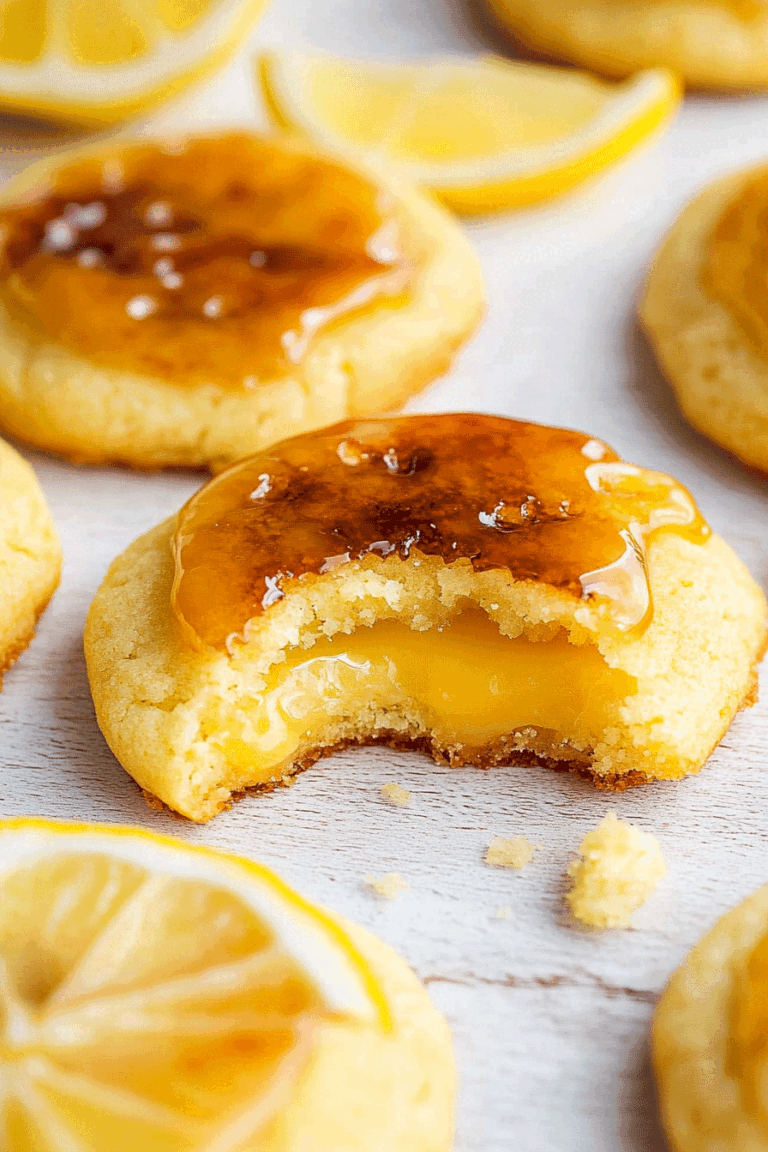 lemon Curd Creme Brulee Cookies