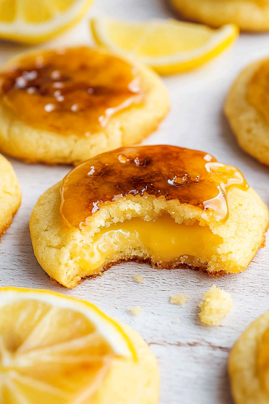lemon Curd Creme Brulee Cookies