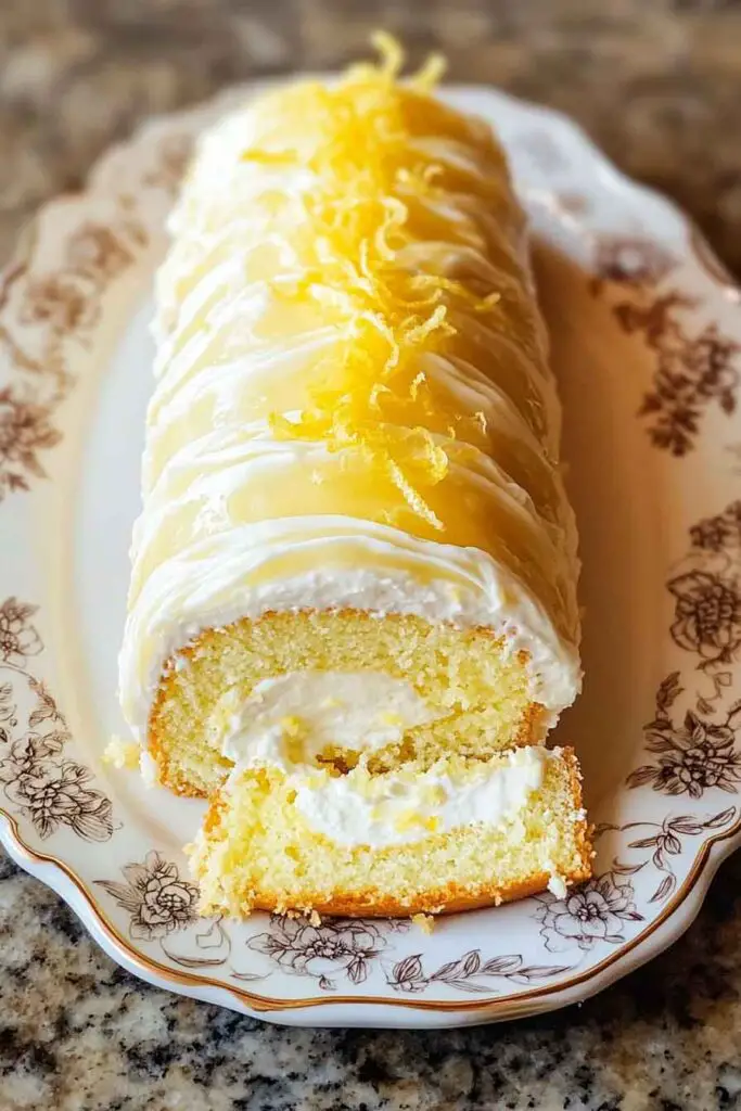 How to Make Lemon Cream Roll Cake