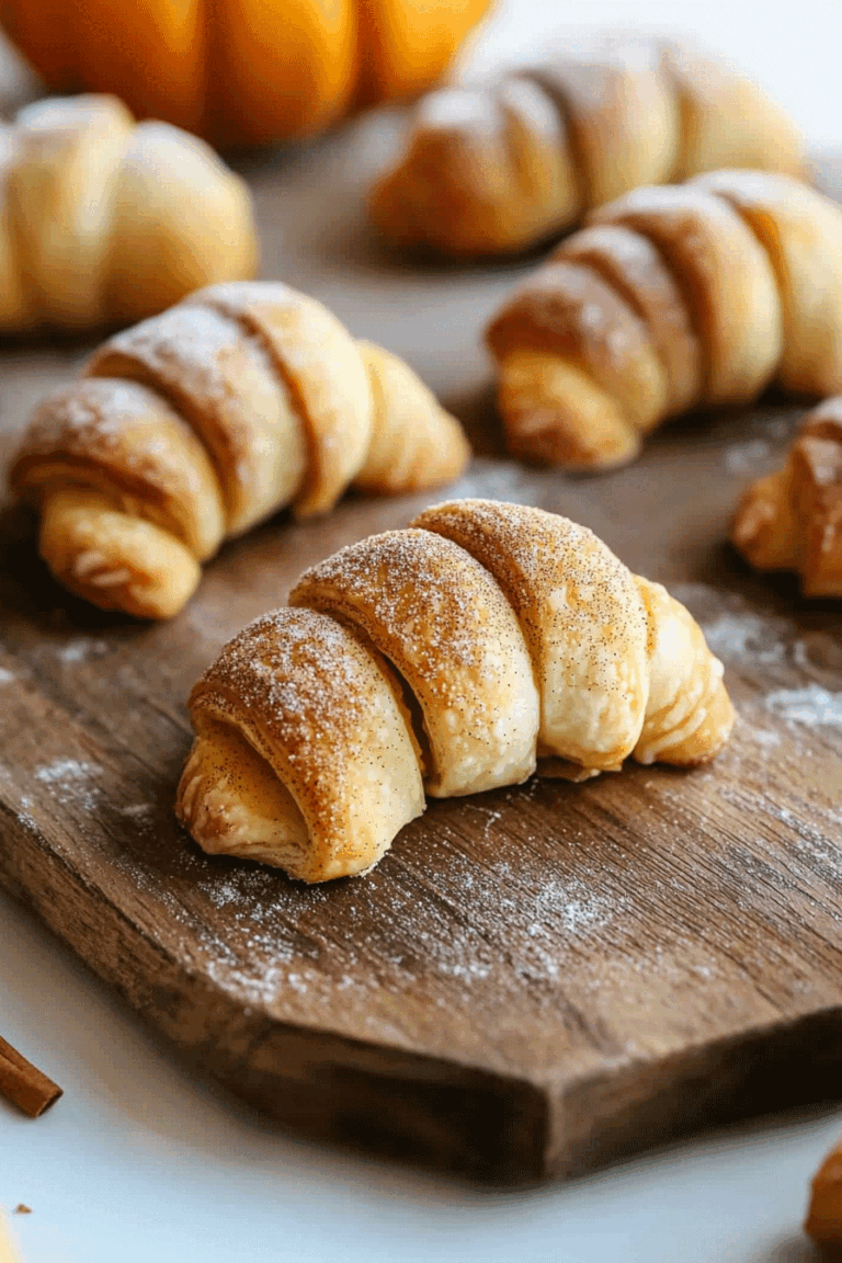 Mini Pumpkin Pie Crescent Rolls