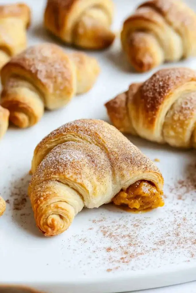 Mini Pumpkin Pie Crescent Rolls
