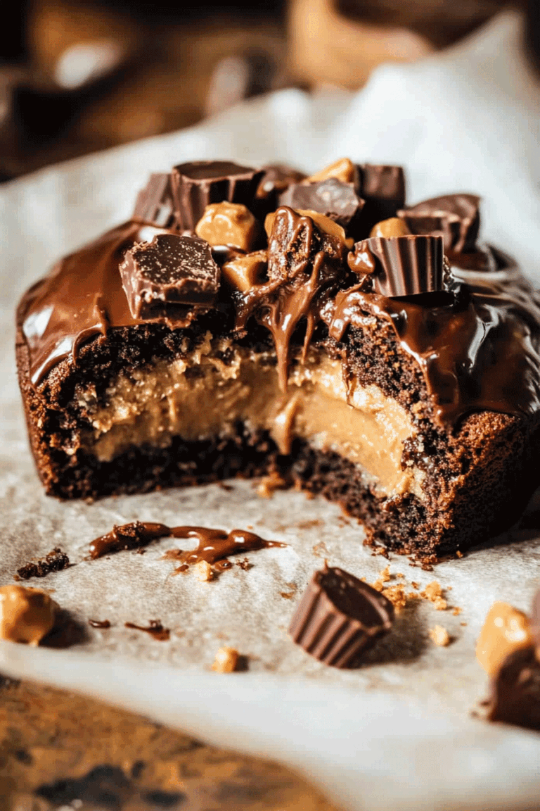 Molten Peanut Butter Lava Cake