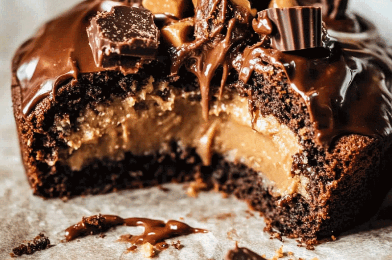 Molten Peanut Butter Lava Cake