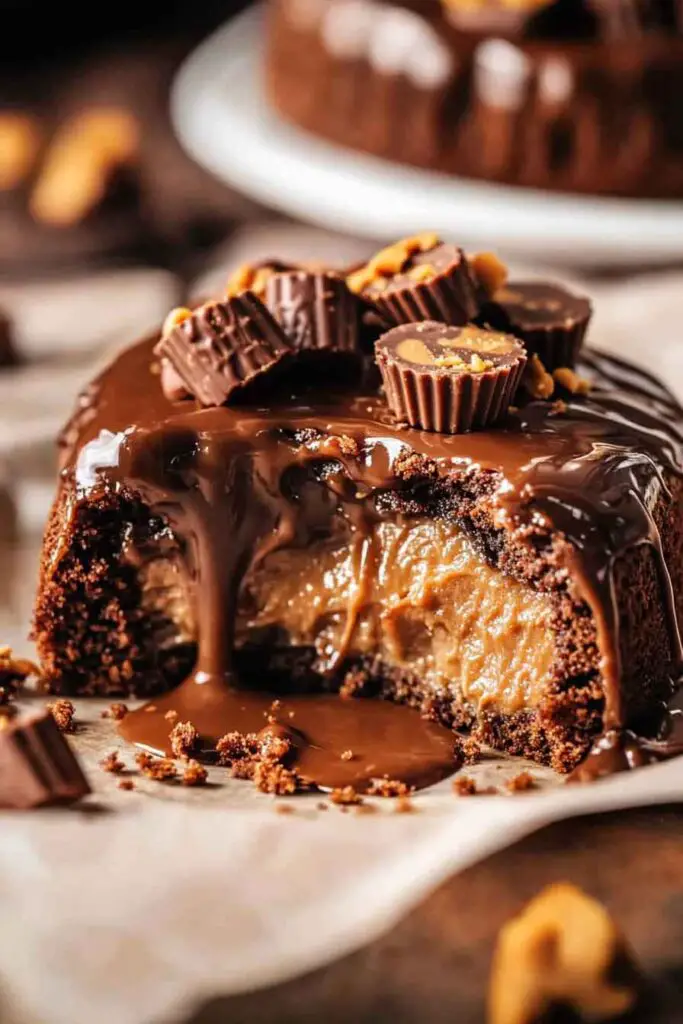 molten Peanut Butter Lava Cake