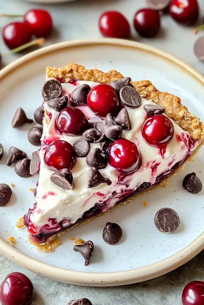 no Bake Cherry Chocolate Chip Pie Recipe