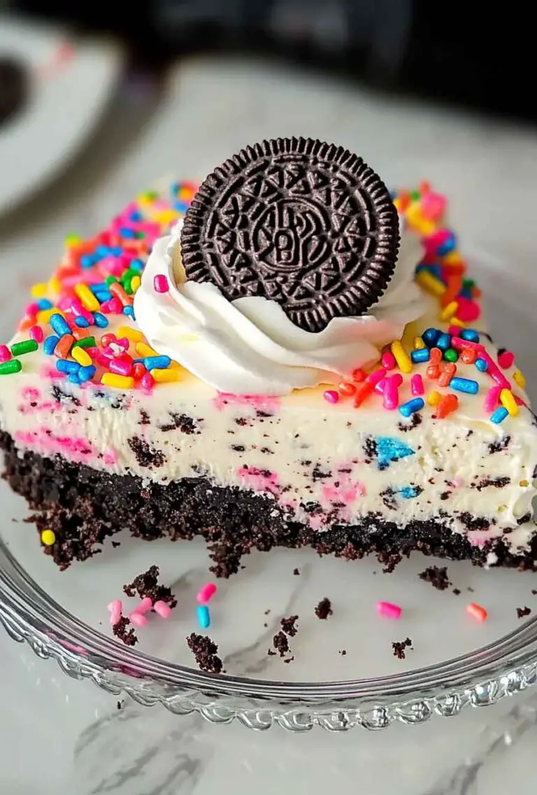 No-Bake Oreo Cheesecake Sprinkles
