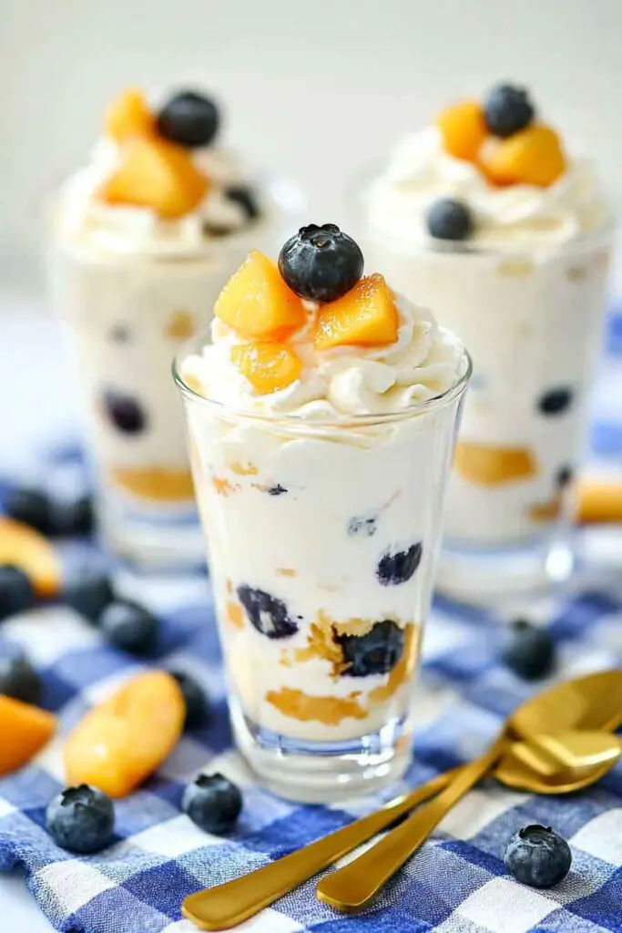 How to Make No Bake Peach Blueberry Cheesecake: Step-by-Step