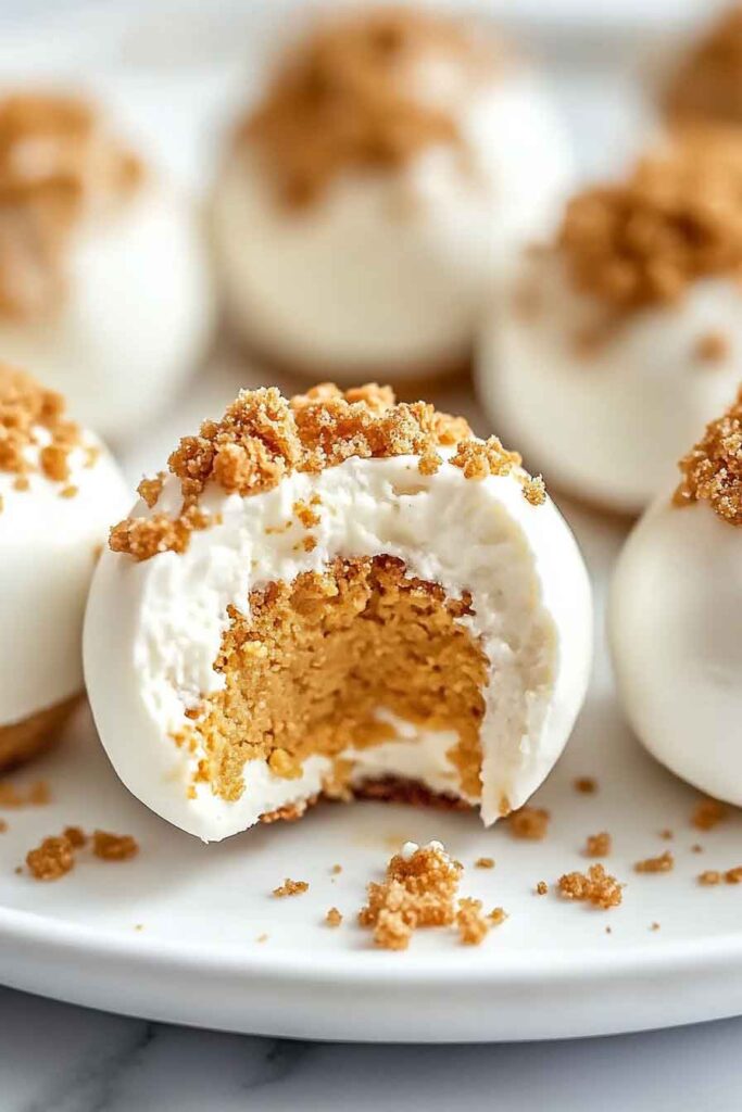 No Bake Pumpkin Cheesecake Balls
