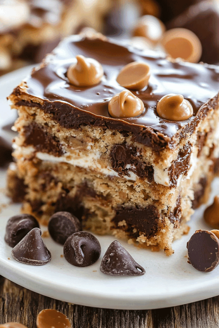 Peanut Butter Cup Gooey Bars