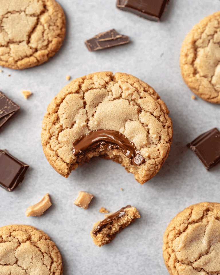 Peanut Butter Cup Stuffed Cookies