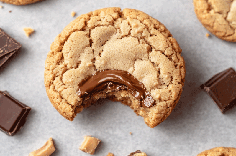 Peanut Butter Cup Stuffed Cookies