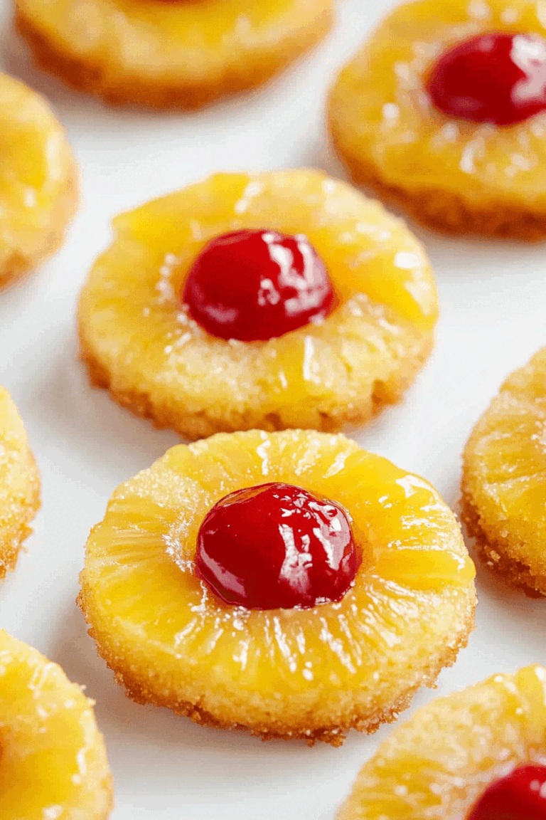 pineapple Upside Down Sugar Cookies