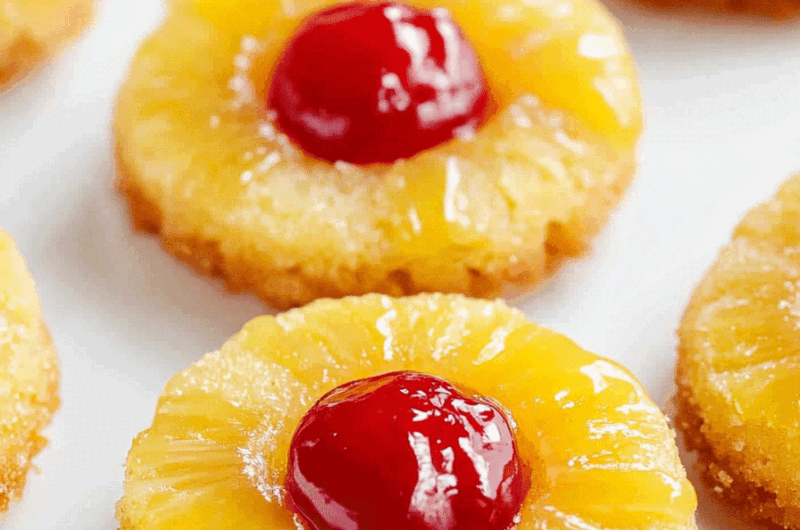 Pineapple Upside Down Sugar Cookies