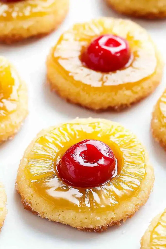 Pineapple Upside Down Sugar Cookies