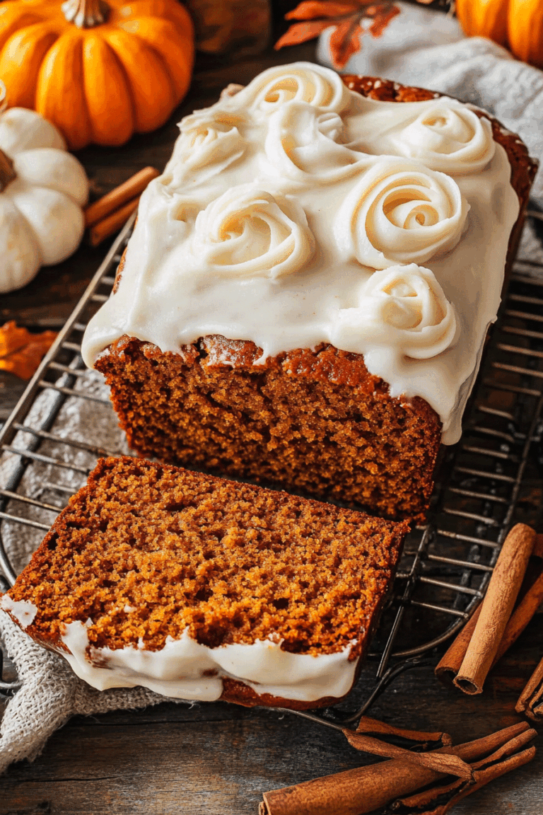 pumpkin Bread Cream Cheese Frosting
