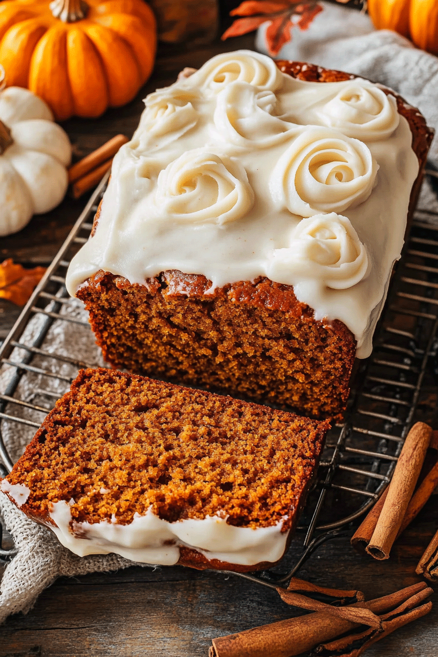 pumpkin Bread Cream Cheese Frosting