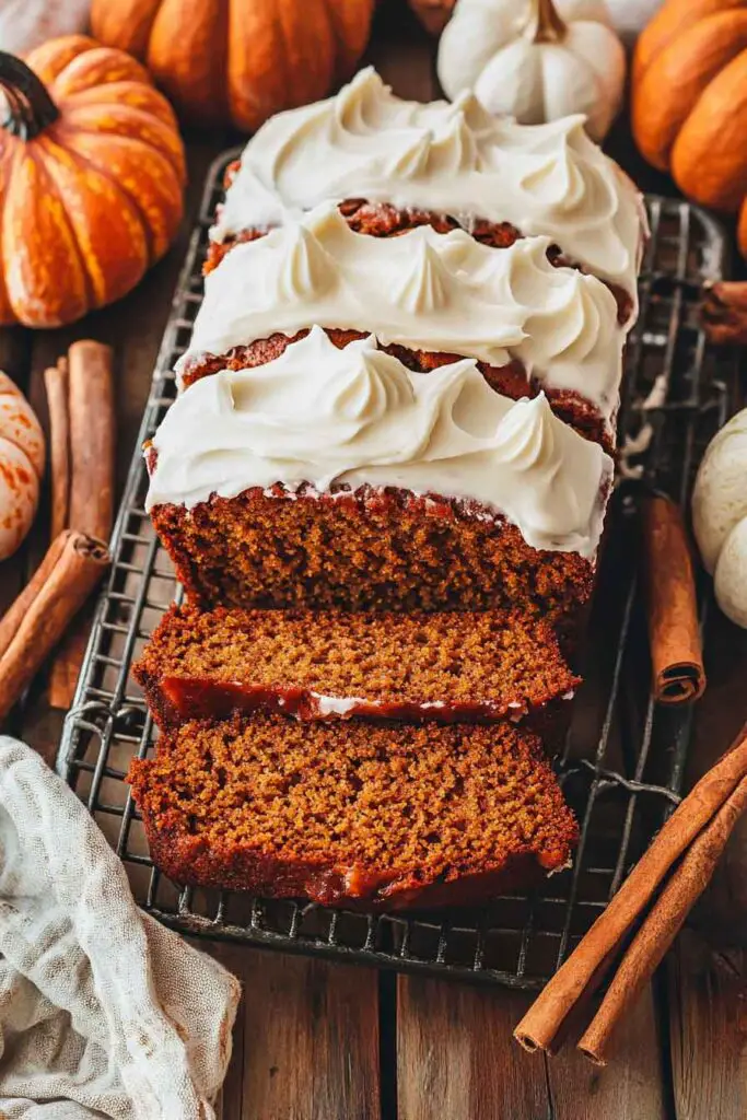 How to Make Pumpkin Bread with Cream Cheese Frosting