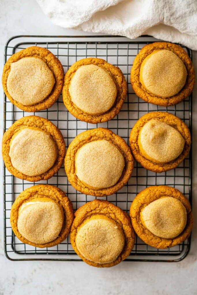 Pumpkin Spice Cheesecake Stuffed Sugar Cookies