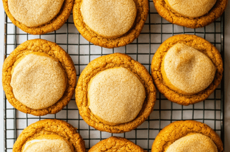 Pumpkin Spice Cheesecake Stuffed Sugar Cookies