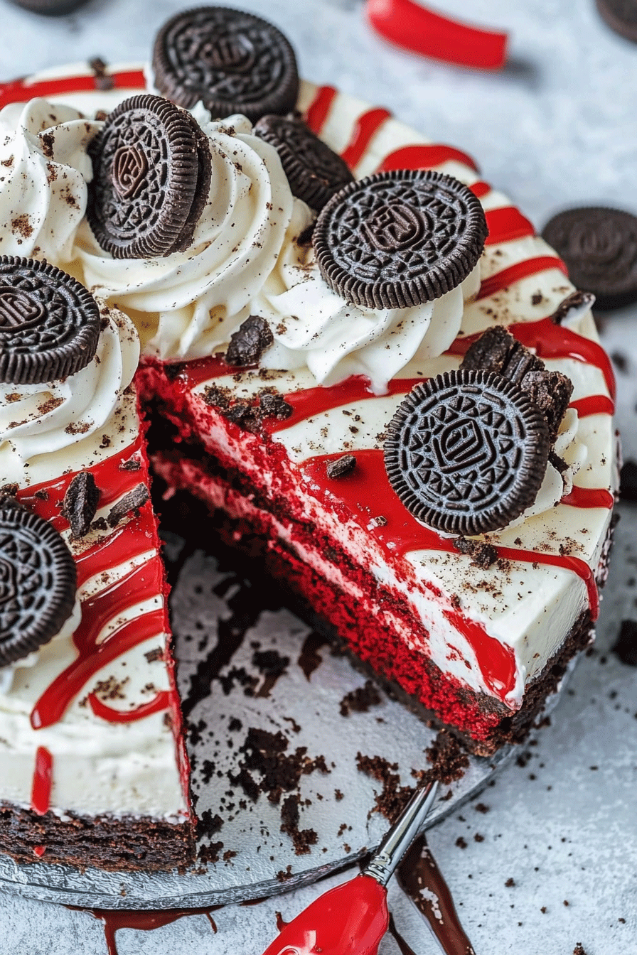 Red Velvet Oreo Cheesecake Recipe