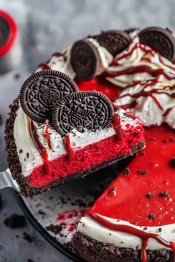 How to Make Red Velvet Oreo Cheesecake