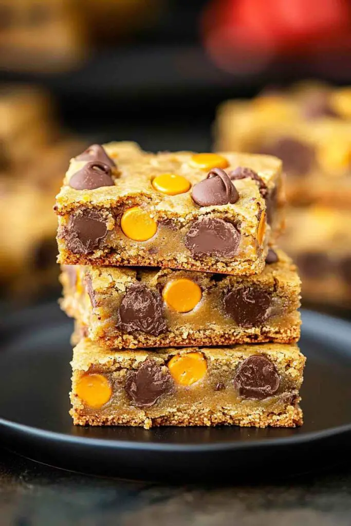 Ingredients for Reese’s Pieces Chocolate Chip Cookie Bars