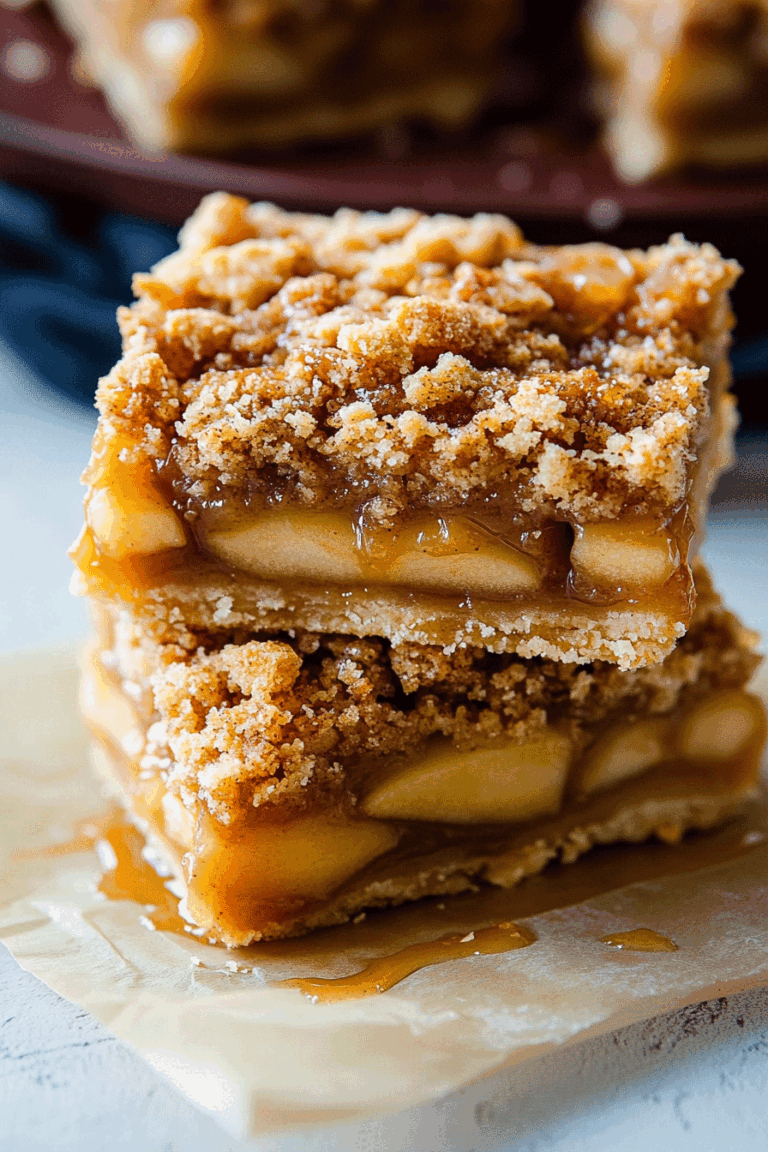 salted Caramel Apple Pie Bars Recipe
