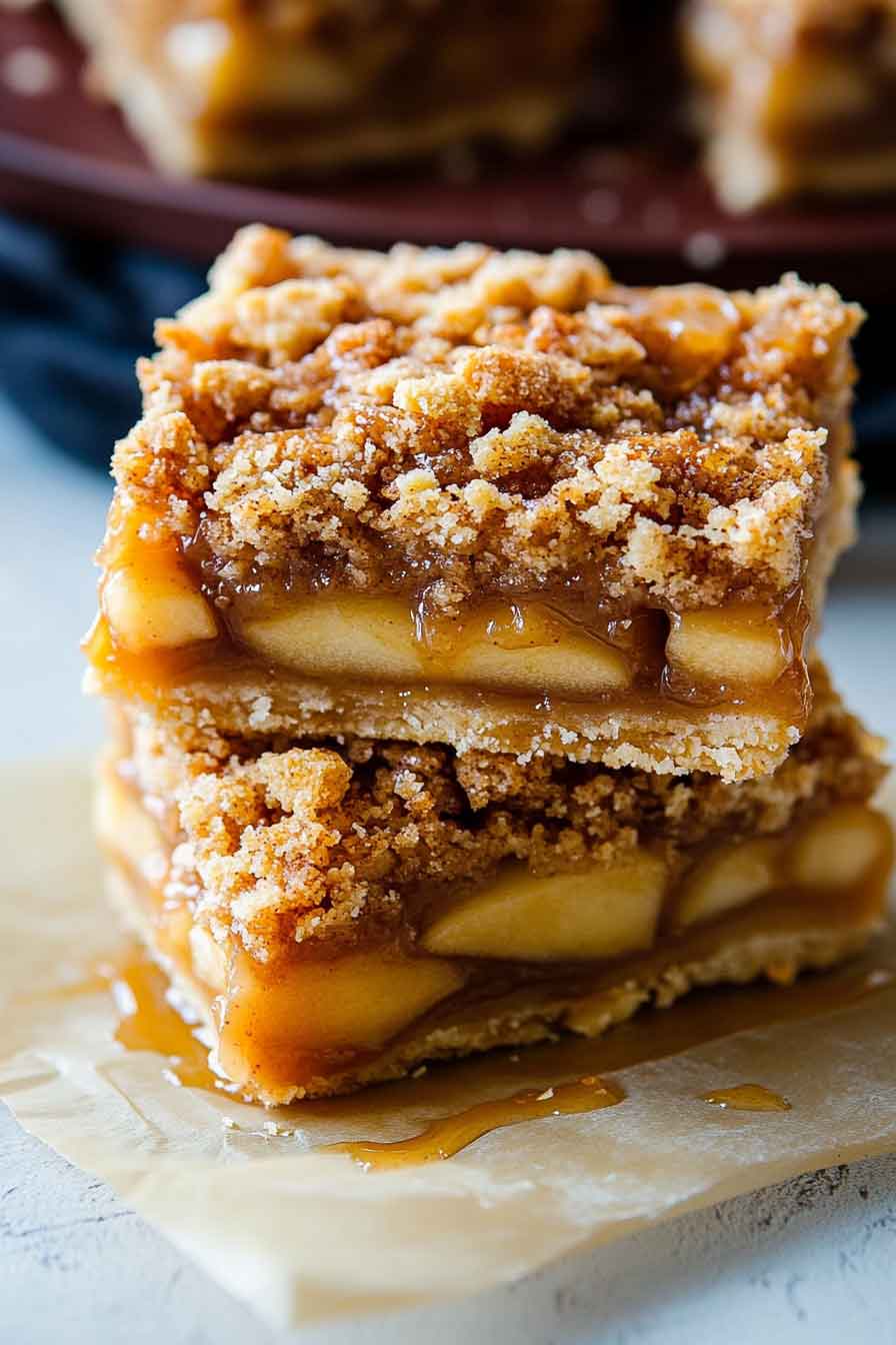Salted Caramel Apple Pie Bars Recipe