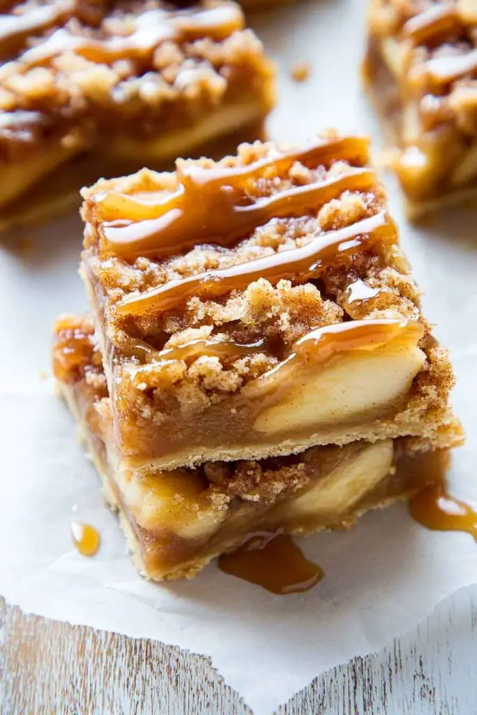 Salted Caramel Apple Pie Bars Recipe
