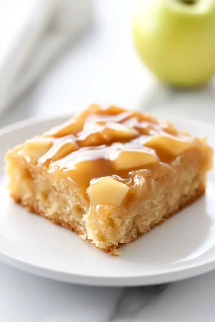 How to Make Salted Caramel Apple Sheet Cake 