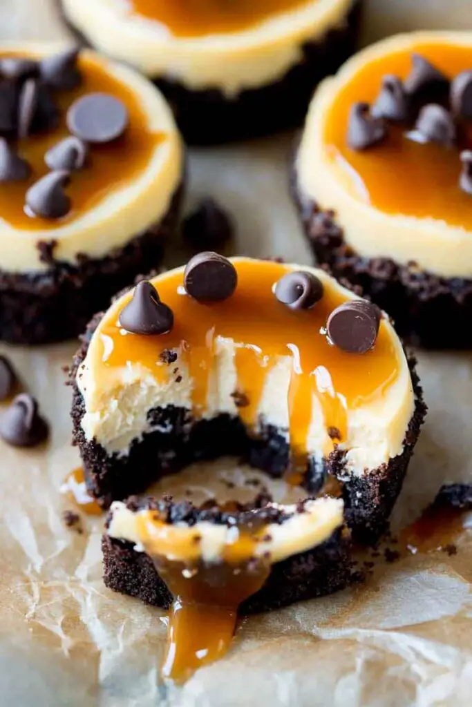 Caramel Chocolate Chip Cheesecake