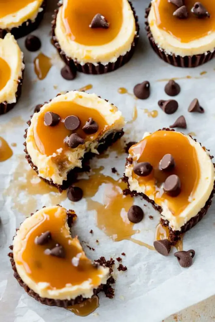 How to Make Salted Caramel Chocolate Chip Cheesecake