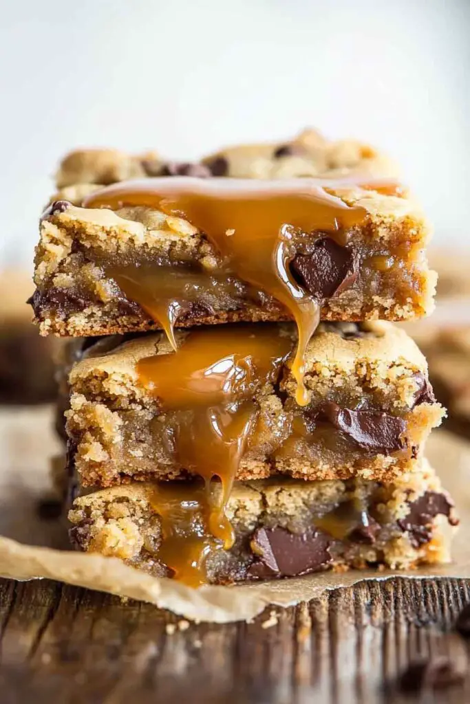 Salted Caramel Chocolate ChipCookie Bars