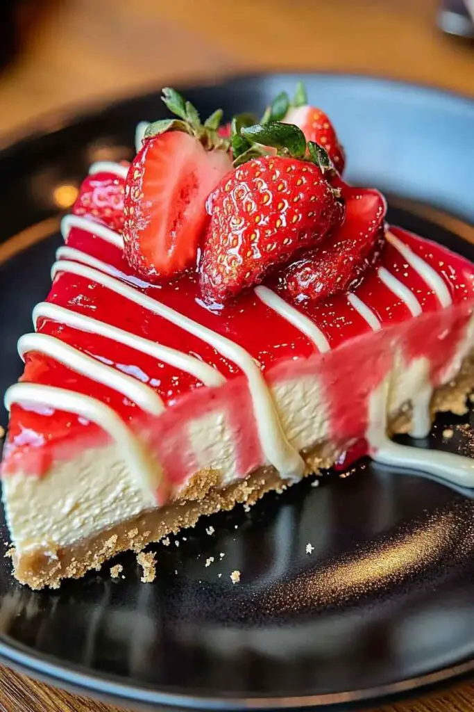 strawberry Cheesecake White Chocolate Drizzle